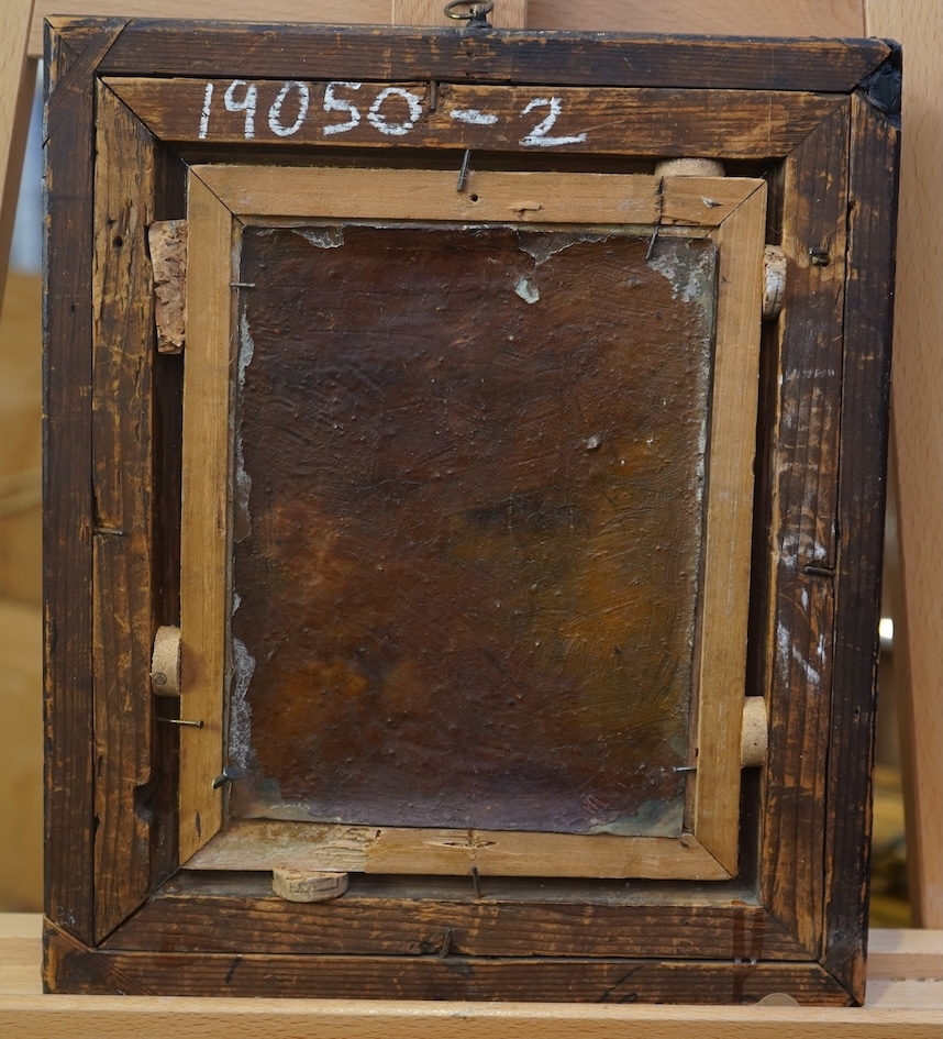 Continental School, 17th century, Religious Scene with Bishop, Saints and Christ as a Child